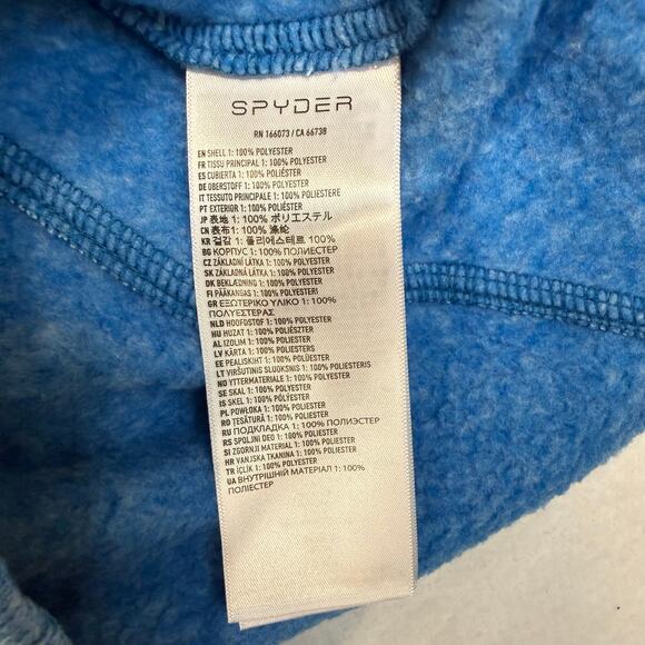 Spyder Women’s Soar Full Zip Fleece Jacket Blue Size L New With Tags - Picture 9 of 10